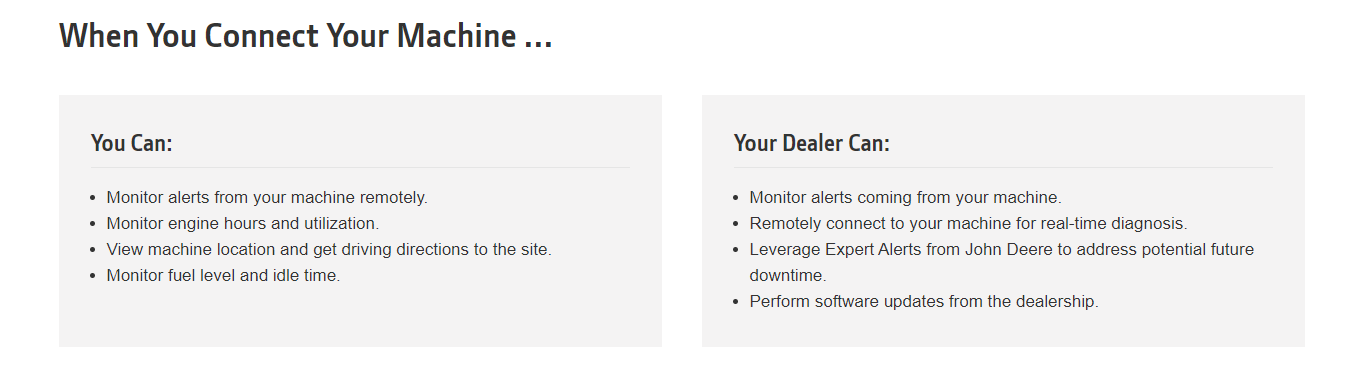John Deere Connected Support